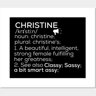 Christine Name Definition Christine Female Name Posters and Art